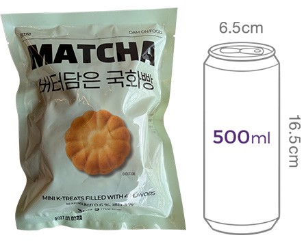 [담온] 버터 담은 말차 국화빵 300g