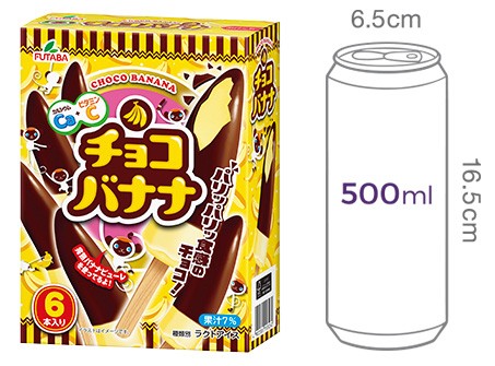 [후타바] 초콜릿 바나나 아이스크림 (60mL X 6개)