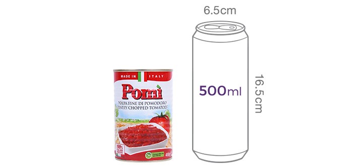 [포미] 찹드 토마토 400g (틴)