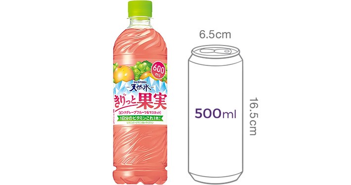 [산토리] 키릿토 후르츠 자몽&청포도 600mL