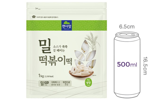 [면사랑] 밀 떡볶이떡 1kg