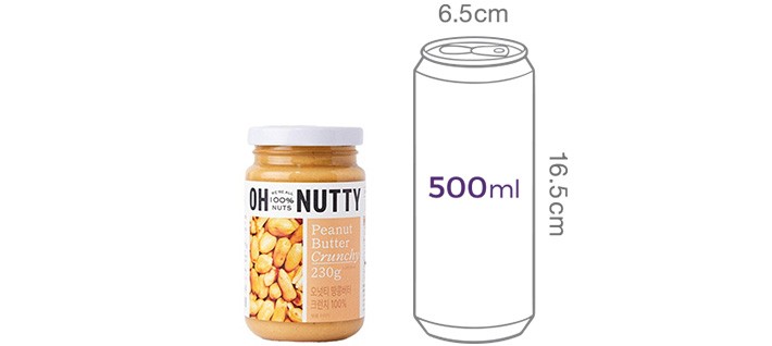 [오넛티] 100% 견과 스프레드 3구 (땅콩+아몬드)