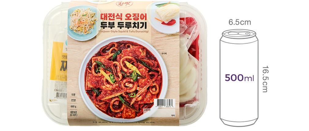 [한팟] 대전식 오징어 두부두루치기 2인분