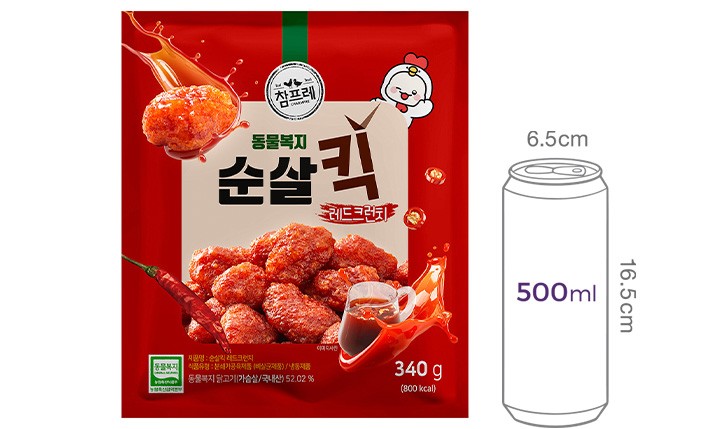 [참프레] 순살킥 레드크런치 340g
