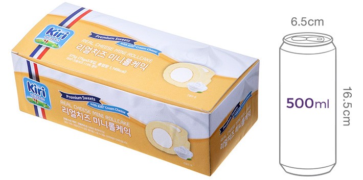 [Kiri] 리얼치즈 미니롤케익 (75gX5개입)