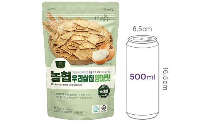 [농협] 우리쌀칩 양파맛 60g