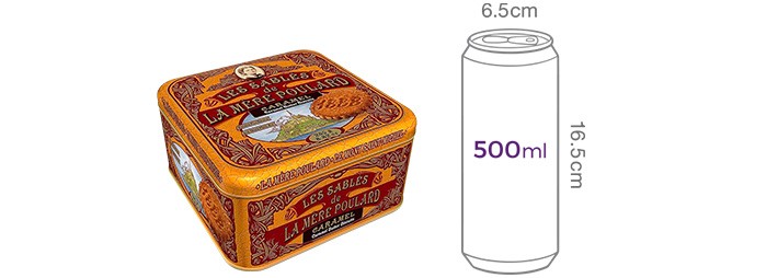 [라메르풀라르] 사브레 카라멜 쿠키 틴 250g