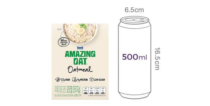 [어메이징 오트] 오트밀 미니팩 (롤드 오트&오트 브란) 30gX5입