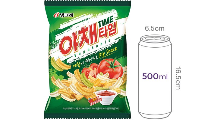 [크라운] 빙그레 야채타임 70g