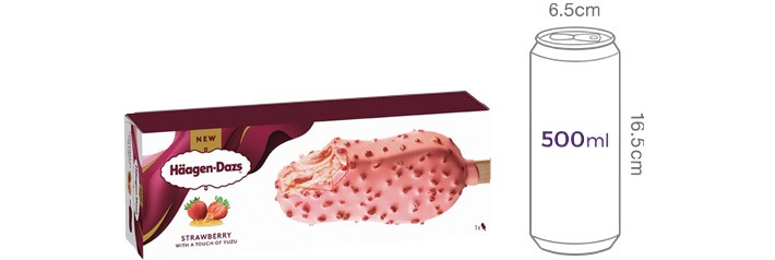 [하겐다즈] 스트로베리 앤 유자 스틱바 80mL