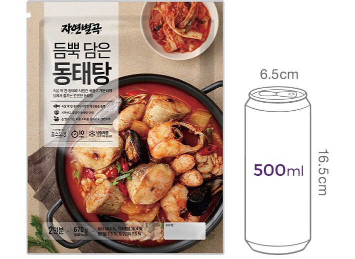 [자연별곡] 듬뿍 담은 동태탕 670g