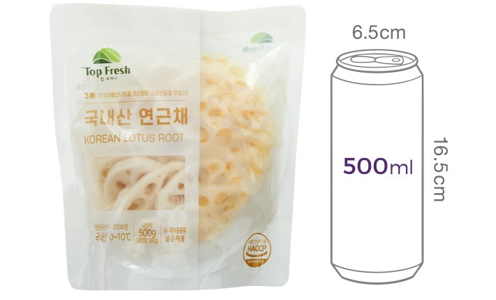바로먹는 자숙 연근채 500g