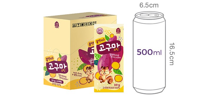 [홈앤키즈] 고구마스틱 200g