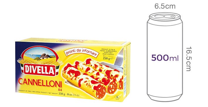 [디벨라] 카넬로니 파스타면 250g