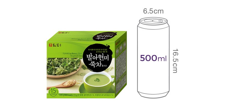 [담터] 발아 현미 쑥차 (15g X 15포)