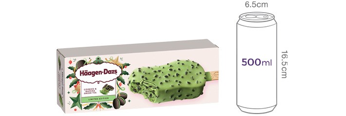 [하겐다즈] 쿠키 앤 그린티 스틱바 80mL