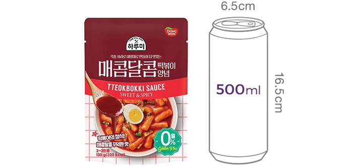 [동원] 하루미 매콤달콤 떡볶이양념 130g