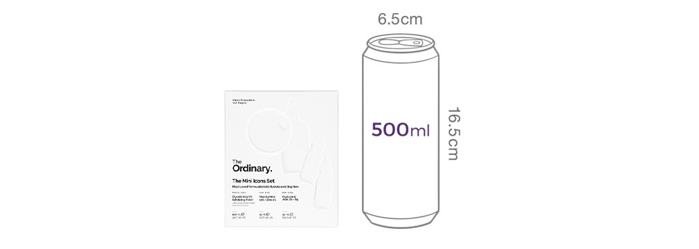[디오디너리] 미니 아이콘 세트 (나이아신아마이드15ml+히알루로닉 애시드 15ml+글리코릭애시드 100ml+ 코튼패드)