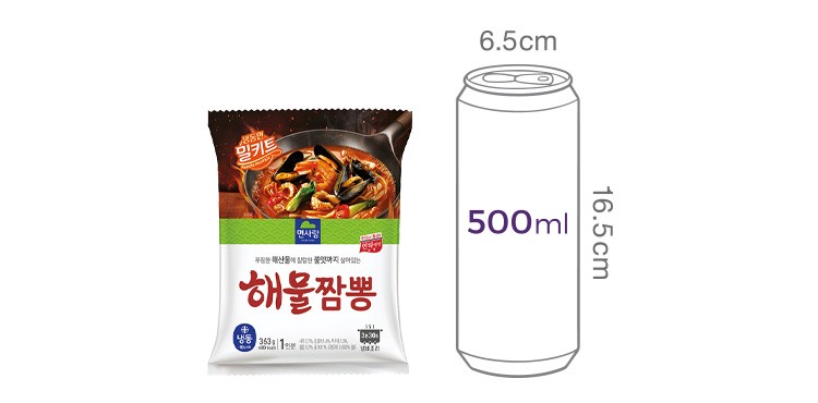 [면사랑] 해물짬뽕 363g