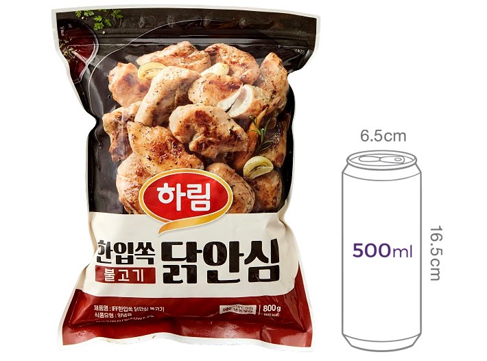 [하림] IFF 한입쏙 닭안심 불고기 800g (냉동)