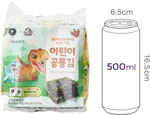 [만전김] 어린이 공룡김 2g X 10봉