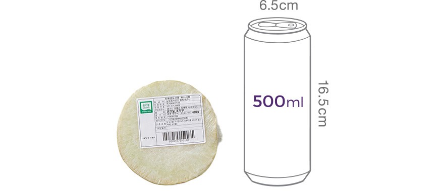 유기농 조각 무 400g