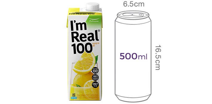 [풀무원] 아임리얼 100 레몬 730mL