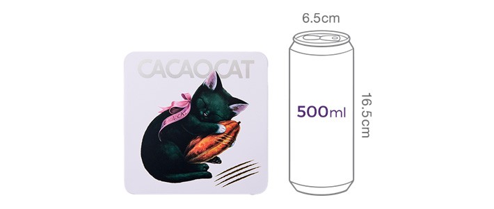 [카카오캣] 포드 캣 화이트 틴 케이스 초콜릿 8P