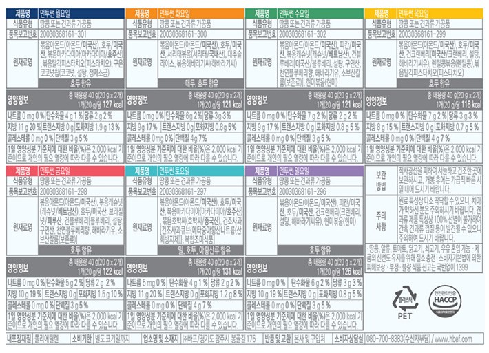 [HBAF] 매일 색다른 먼투썬 하루견과 2주 (20gX14봉)