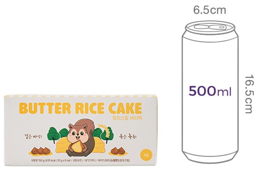 [릿치스밀] 버터떡 (25g X 6개)