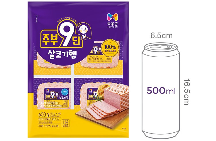 [목우촌] 주부9단 살코기햄 600g(150g*4)