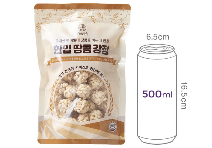 [더오담] 한입 땅콩강정 110g
