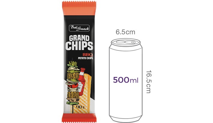 [발스낵] 그랜드 감자칩 (BBQ)(90gX2개입)