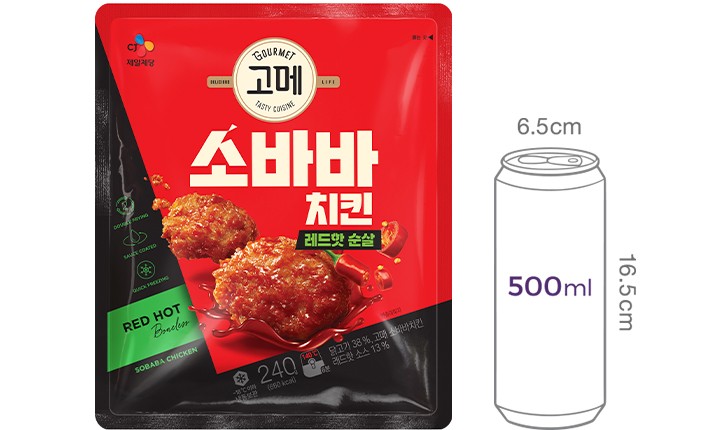 [고메] 소바바치킨 레드핫 순살 240g