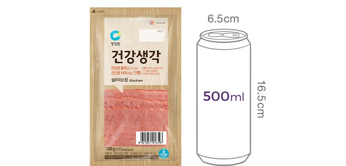 [청정원] 건강생각 슬라이스햄 100g