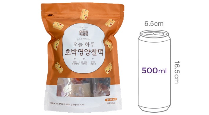 [아리울떡공방] 호박영양찰떡 400g