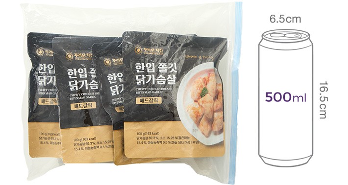 [푸라닭] 쫄깃 한입 닭가슴살 매드갈릭 100g*4
