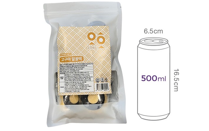 [오호떡집] 고구마 알꿀떡 (50g X 7개입)