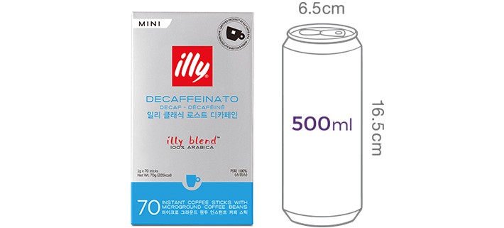 [일리] 클래식 로스트 디카페인 미니 스틱커피 (1g X 70입)
