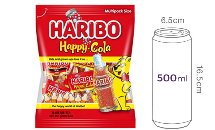 [하리보] 해피콜라향 젤리 250g