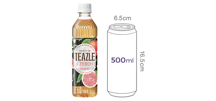 [웅진] 티즐제로 자몽블랙티 (500mL X 6개)