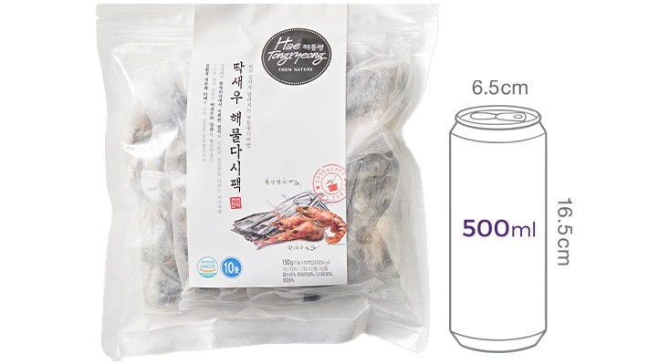 [해통령] 딱새우 해물 다시팩 15g X 10입