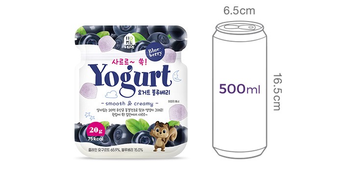 [홈앤키즈] 사르르 쏙 요거트 블루베리 20g