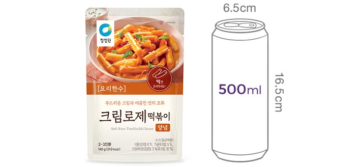 [청정원] 요리한수로제크림떡볶이양념 140g