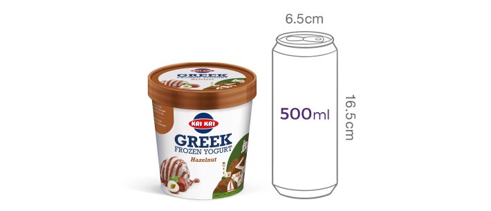 [krikri크리크리] 그릭요거트 아이스크림 헤이즐넛 320g