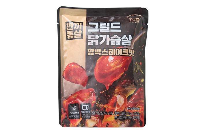 [한끼통살] 그릴드 닭가슴살 함박스테이크맛 (1입)