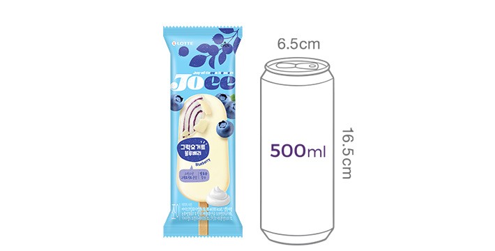 [롯데웰푸드] JOEE 그릭요거트 블루베리 바 85mL