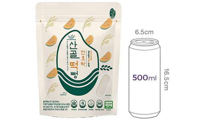 [에코맘의산골이유식] 산골 떡뻥 단호박 20g