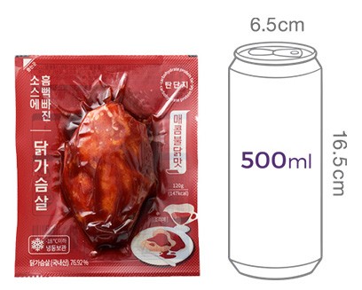 [탄단지] 소스 흠뻑빠진 닭가슴살 매콤불닭맛 (1개입)