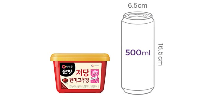 [청정원] 순창 저당 현미고추장 500g